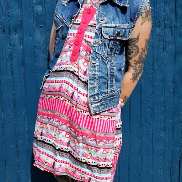 XS / US 4 Insight, Hot Pink, Summer Dress, ROBOT DRESS - Picture 4 of 4